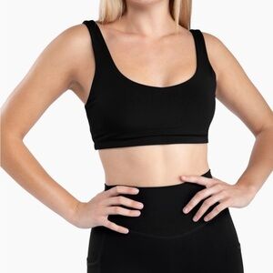 Year of Ours black sports bra small